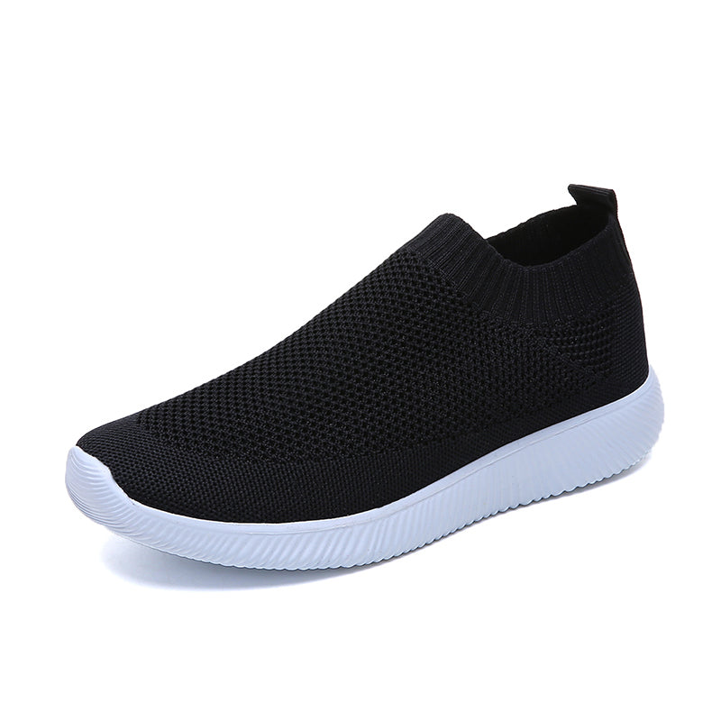 Womens Plus Size 43 Breathable Sneakers | Women Slip on Soft Ladies Casual Running Shoes - Vintage tees for Women
