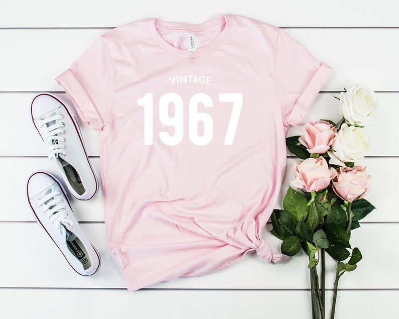 Vintage 1967 Birthday T-Shirt | 56th Birthday Party T-Shirt Cotton - Vintage tees for Women